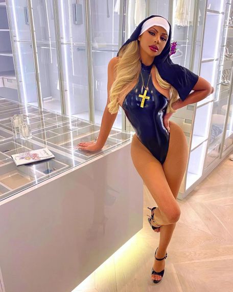 Головний убір сексуальної черниці Leg Avenue чорний O\S | Зображення 2