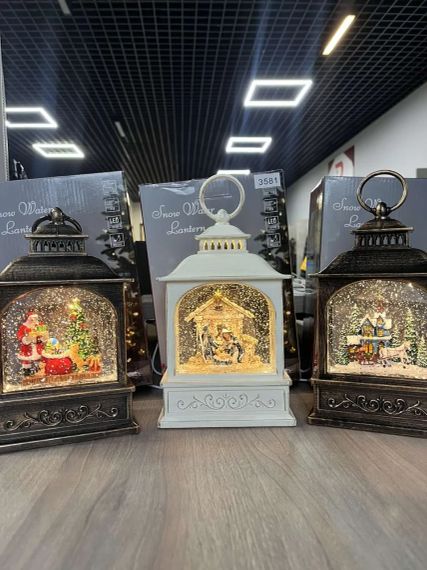 Різдвяна ніч Новорічний музичний ліхтар нічник з підсвічуванням Xmas 24072D | Зображення 2