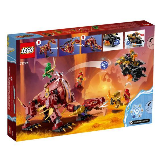 Конструктор LEGO Ninjago Вулканічний Дракон, що трансформує Хітвейва 479 деталей (71793) | Зображення 8