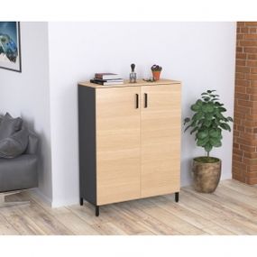 Тумба офисная Loft Design LT-900-1200 антрацит дуб борас