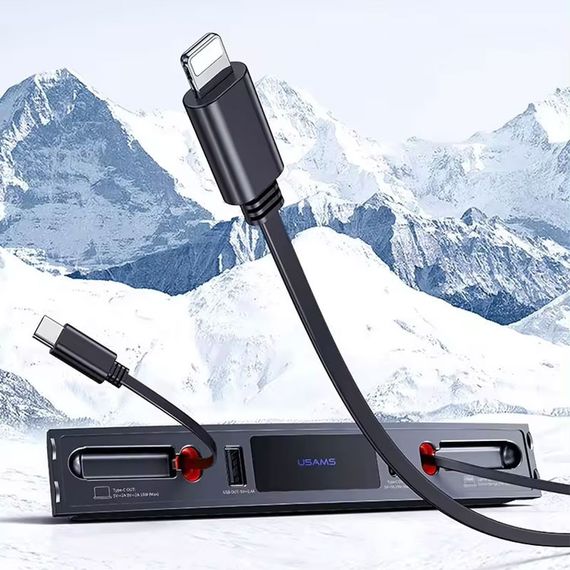 Перехідник HUB Usams US-SJ649 60W Car Central Control Charging HUB For Tesla (3/Y) Tarnish | Зображення 1