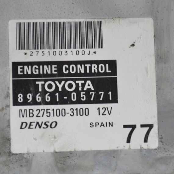 Блок управління двигуном Toyota Avensis t25 2.4 ЕБУ комп'ютер Тойота Авенсіс 8966105771 | Зображення 2
