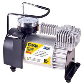 Компресор автомобільний "Ураган" КА-У12050 150psi/15Amp/40л/прикур.+перехідник