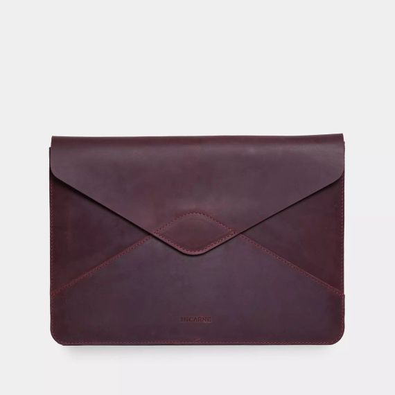 Чохол для ноутбука вінтажний Incarne Message MacBook Pro 14" 2021-2025 message-burgundy-vintage-pro-14