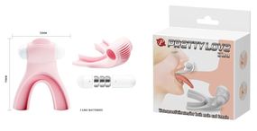 ВІБРОМАССАЖОК "ELISA" (для оральних ласок) L 70 мм, D 55 мм, світло-рожевий Sex Aura