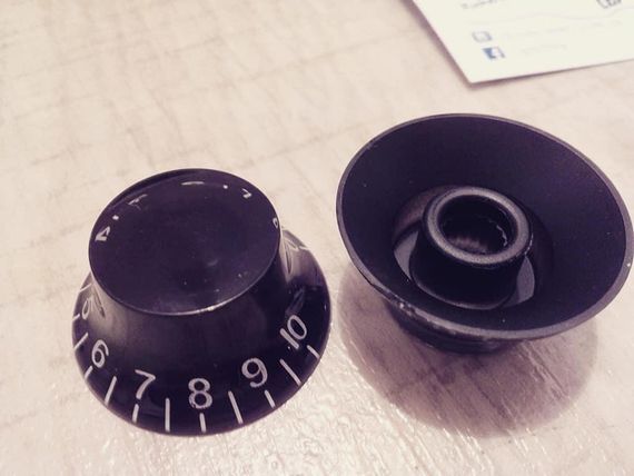 Ручки для потенціометрів гітари електрогітари Gibson Epiphone Les Paul LP Fender Jackson Cort чорні Standart | Зображення 3