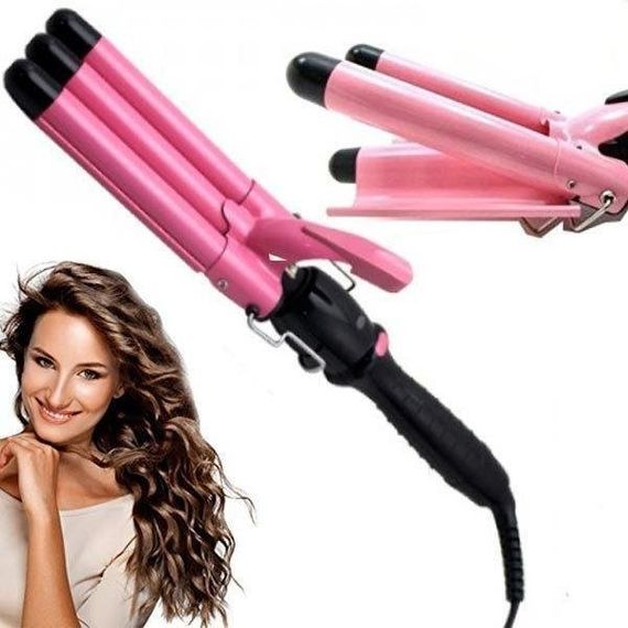 Плойка тройная ENZO EN-1967 кераміка 19, 25, 32 мм XPRO чорний (43081-EN-1967_683) | Зображення 3