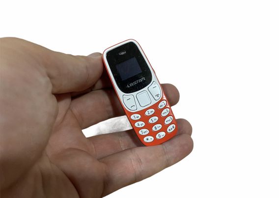 Міні мобільний маленький телефон L8 Star BM10 (2Sim) жовтогарячий | Зображення 1