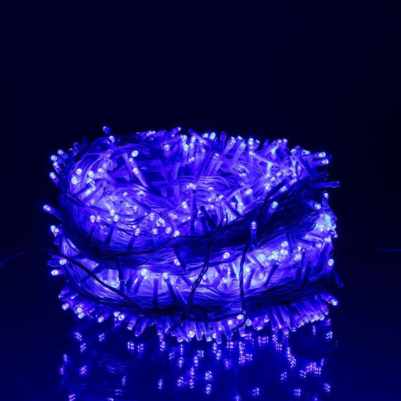Гирлянда Рождественская фея уличная 100 м 1000 LED белый провод Синий CF1000L100MWBL | Зображення 1