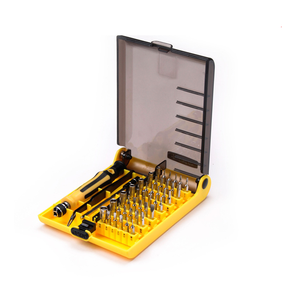 Викрутка SV + набір біт прецизійних 45 шт Жовтий (SV2234-8)