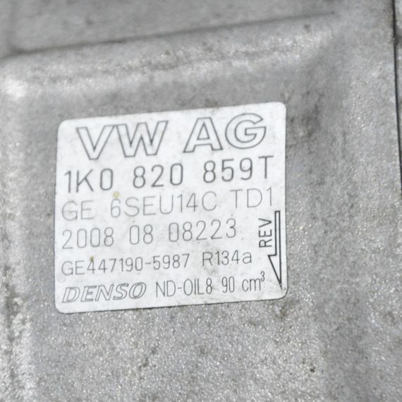 Компресор кондиціонера Audi A1 A3 A6 A7 Q2 Q3 Q7 TT Ауди а1 а3 а6 а7 ку2 ку3 ку7 1K0820859T | Зображення 4