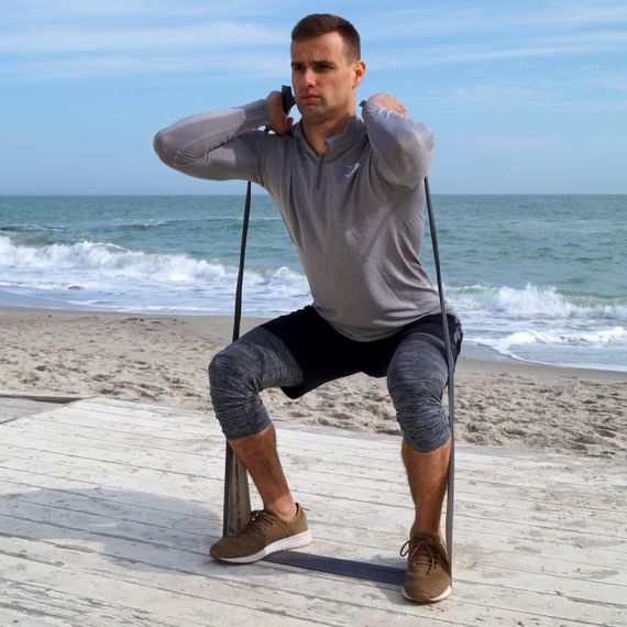 Стрічка-еспандер для спорту та реабілітації Power System PS-4123 Flat Stretch Band Level 3 Black (12-15кг.) | Зображення 3