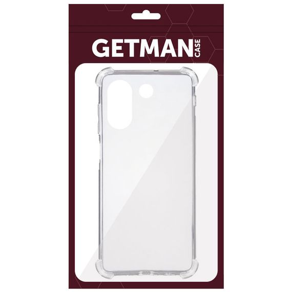 TPU чохол GETMAN Ease logo посилені кути для ZTE Blade A54 4G Безбарвний (прозорий) | Зображення 4