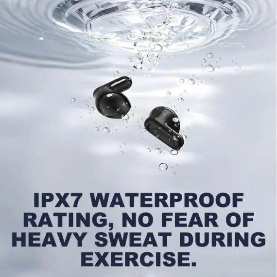 Бездротові навушники HTC NE20 AI з функцією переведення в режимі реального часу, Bluetooth V6.0 iPhone/Android, Black | Зображення 3