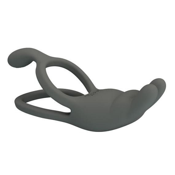 Эрекционное вибро кольцо Pretty Love - MASTER RING Gray, 7 vibration functions, BI-210335-1 sexstyle | Зображення 12