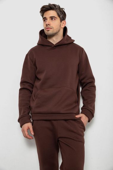 Спортивный костюм мужской на флисе, цвет шоколадный, 238R58573 | Зображення 1