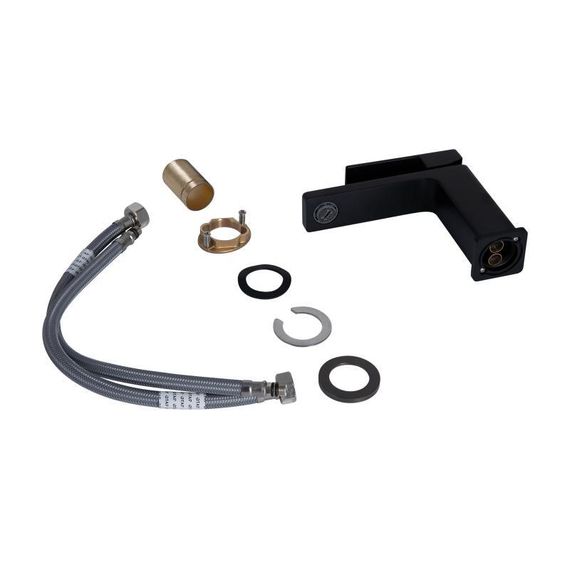 Смеситель для раковины Qtap Gemini QTGEM270BLM45674 Black Matt | Зображення 3