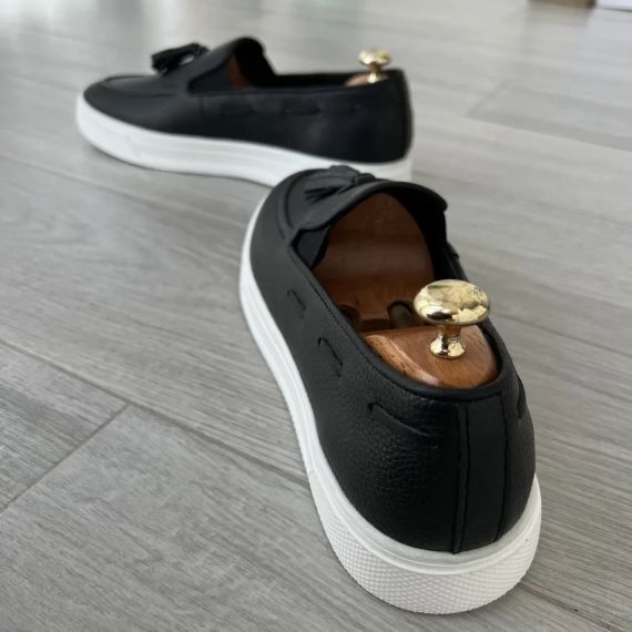 Кожаные мужские лоферы на толстой подошве 42 размер | Зображення 3