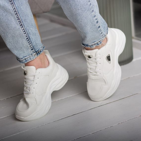 Кроссовки женские Fashion Caelin 2625 38 размер 24 см Белый | Зображення 1