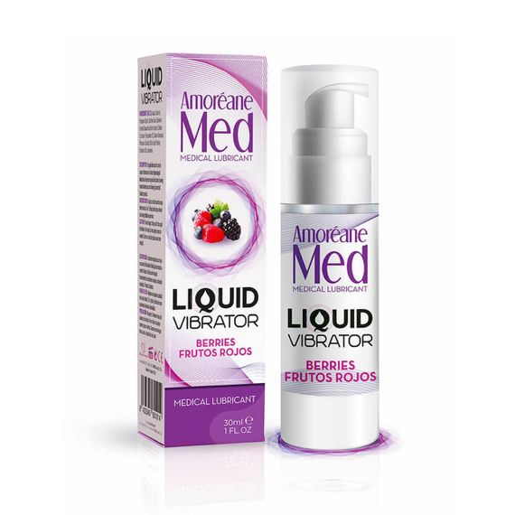 Розігріваючий гель-вібратор Amoreane Liquid Vibrator Berries, 30 мл Sex Aura