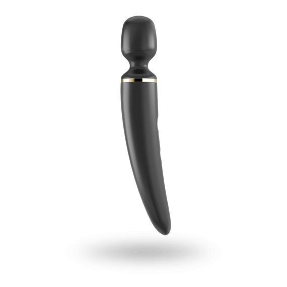 Вібромасажер Satisfyer Wand-er Woman (Black/Gold), водонепроникний, потужний, розмір XXL Sex Aura | Зображення 2