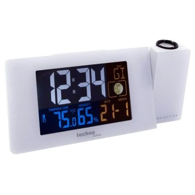 Часы настольные Technoline WT537 проекційний White (DAS301197) | Зображення 1