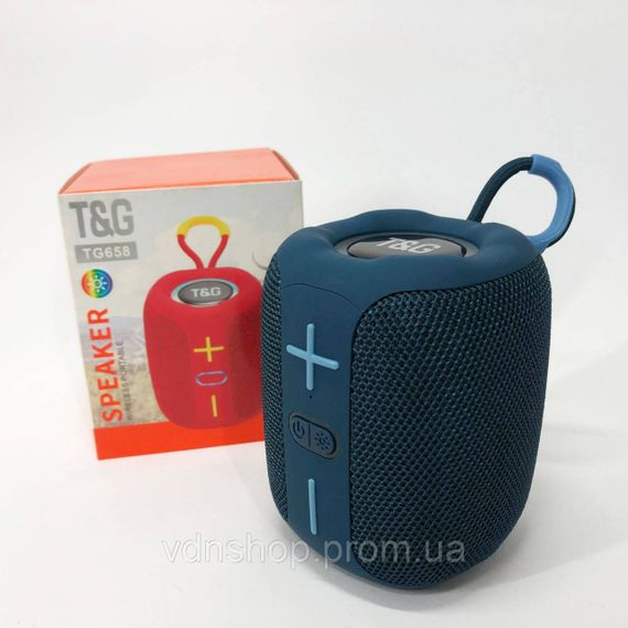 Bluetooth колонка з usb-портом TG658, Bluetooth колонка з ремінцем портативна радіо блютус PU-15 | Зображення 6