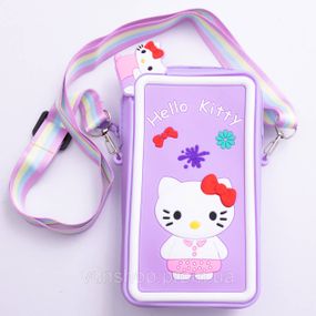 Детская силиконовая сумочка-кошелёк 17*9*2 см Фиолетовый HP-55-21V