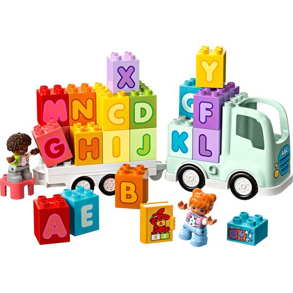 Конструктор LEGO DUPLO Town Вантажівка з абеткою 36 деталей (10421) | Зображення 1