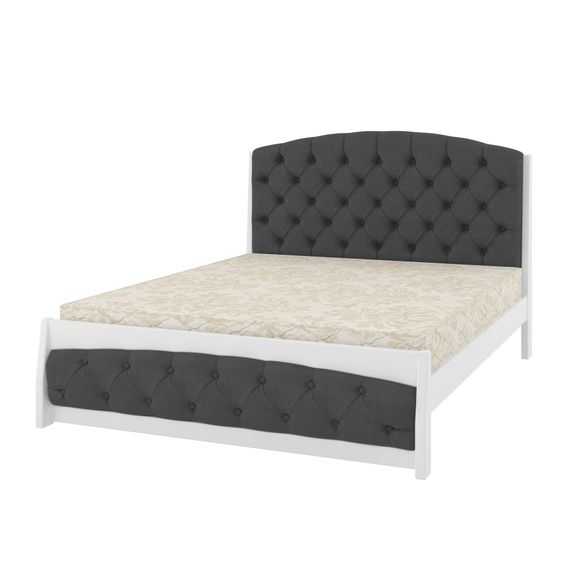 Двуспальная кровать iSmart Мехико Белый + Аляска 97 180х200 см (DDMBG-1352)