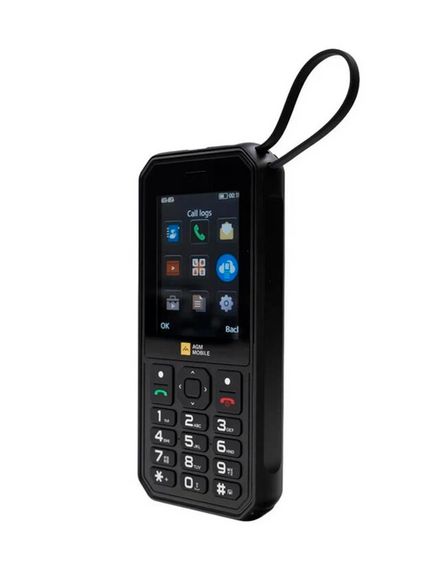 Кнопочный телефон AGM M11 4G Black (клавиатура с кириллицей) | Зображення 1