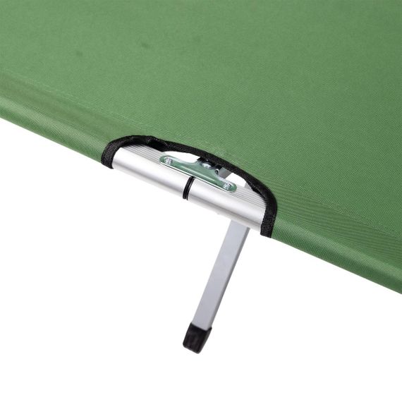 Лежак розкладний туристичний 190х70х44 см похідна розкладачка складна Зелена SJ-0021 | Зображення 5