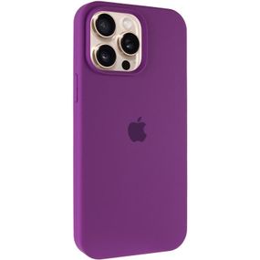 Чехол Silicone Case Full Protective (AA) для Apple iPhone 14 Pro (6.1") Фиолетовый / Grape