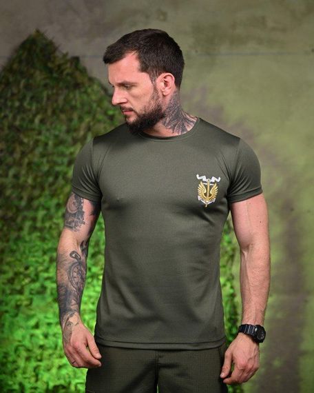 Тактична потоотводяща футболка вірній oliva ПП7718 | Зображення 1