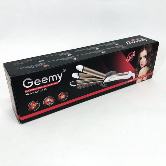 Випрямляч для волосся GEMEI GM-2962 4в1, плойка прасок випрямляч, професійний прасок | Зображення 3