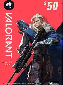 VALORANT Gift Card 50 USD (PC) - Riot Key - UNITED STATES