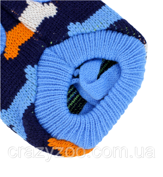 Светр для собак та котів EcoToys Bones L синій з кісточками A: 30 см B: 30 см C: 20 см 6985 | Зображення 2