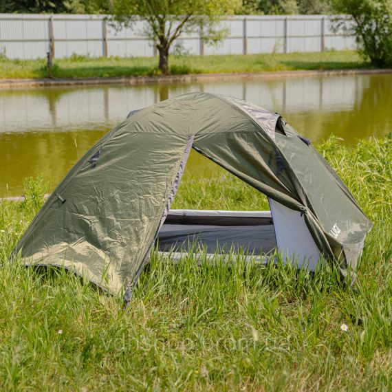 Намет двомісний 210×160×120 (см) кемпінговий туристичний LU-017 Хакі | Зображення 1