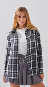 Сорочка з візерунком жіноча LAWA WBC02443 XS Сірий shop (2888000016799)