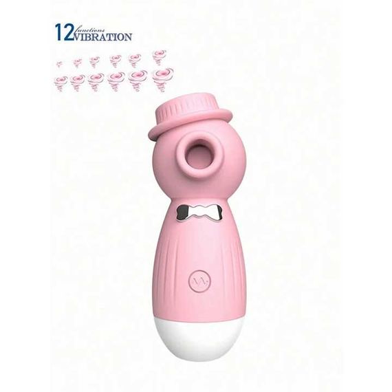 Кліторальний вакуумний вібратор в капелюшку Wo-sex Lilo USB - Рожевий | Зображення 6