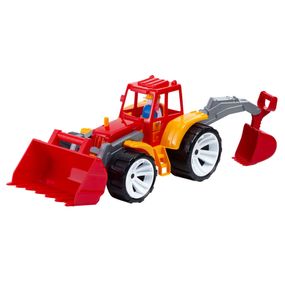 Детская игрушка "Трактор BAMS 2 ковша” 007/8BMS(Red) размер 37х20х19 см