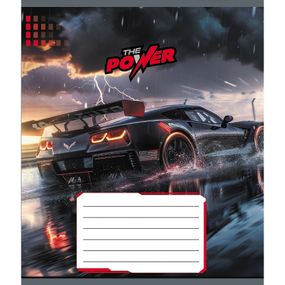 Тетрадь ученическая "Супер сила" 012-510041C-5 в косую линию, 12 листов