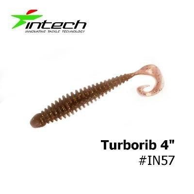 Силиконовая приманка, Съедобный силикон Intech Интеч Turborib 4"5 шт IN57
