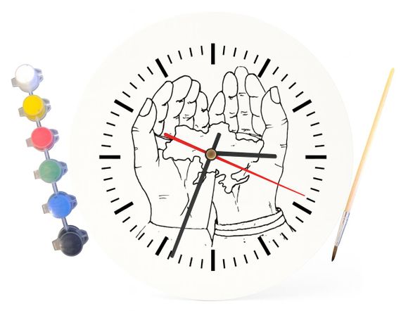 Дитячий набір для творчості годинник розмальовка Я Люблю Україну 30 см (Г0181) | Зображення 3