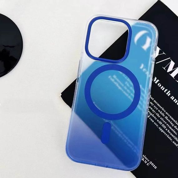 Чохол TPU+PC Phantom with MagSafe для Apple iPhone 15 Pro (6.1") Blue | Зображення 2