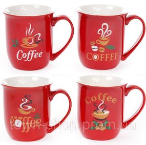 Кружка фарфоровая "COFFEE" 260мл, кофейная