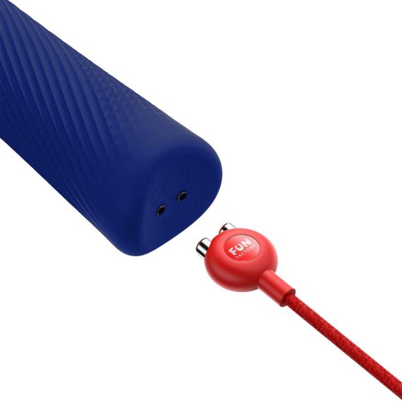 Вибромассажер Fun Factory VIM Vibrating Wand midnight blue, супермощный и легкий, до 6 часов работы | Зображення 6