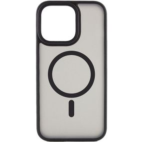 TPU+PC чехол Metal Buttons with MagSafe для Apple iPhone 12 Pro / 12 (6.1") Черный