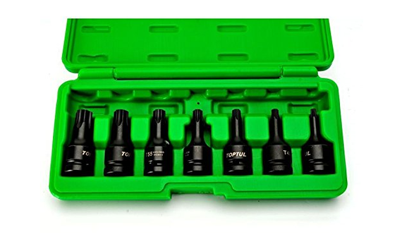 Набор ударных головок TORX Т30-T70 1/2" 7шт TOPTUL GDAI0701 | Зображення 2