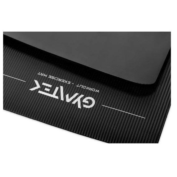 Килимок (мат) для фітнесу та йоги Gymtek NBR 1,5см чорний | Зображення 4